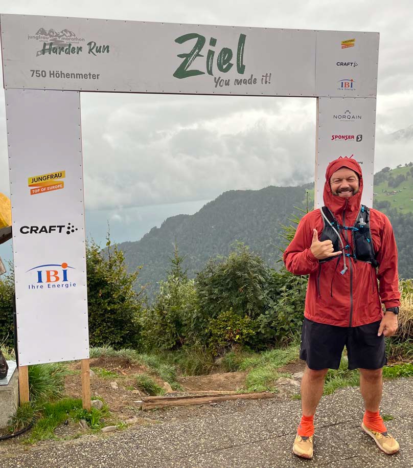 Jungfrau mountain run finish, Switzerland