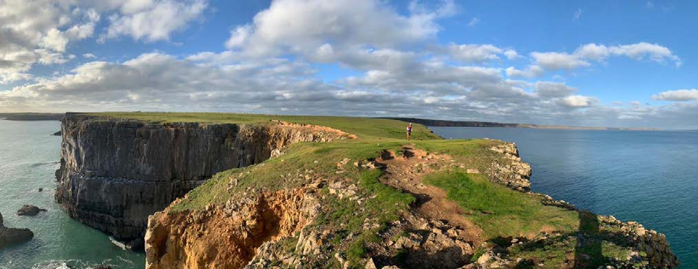 Wales coastal cliffs