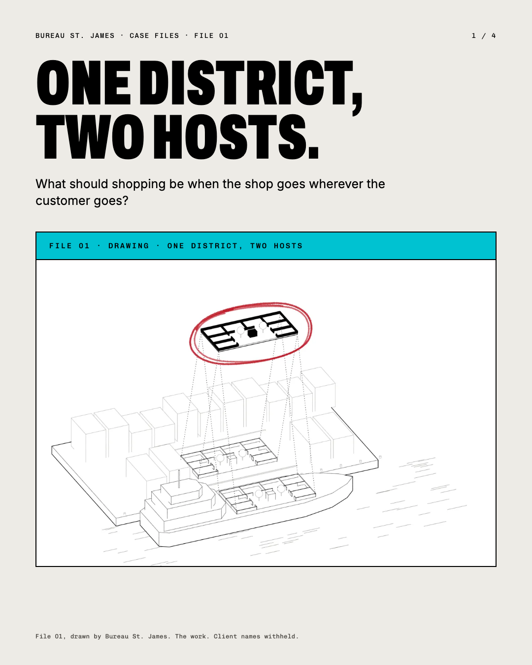 One district, two hosts: the case question over the studio’s drawing of a district plan.